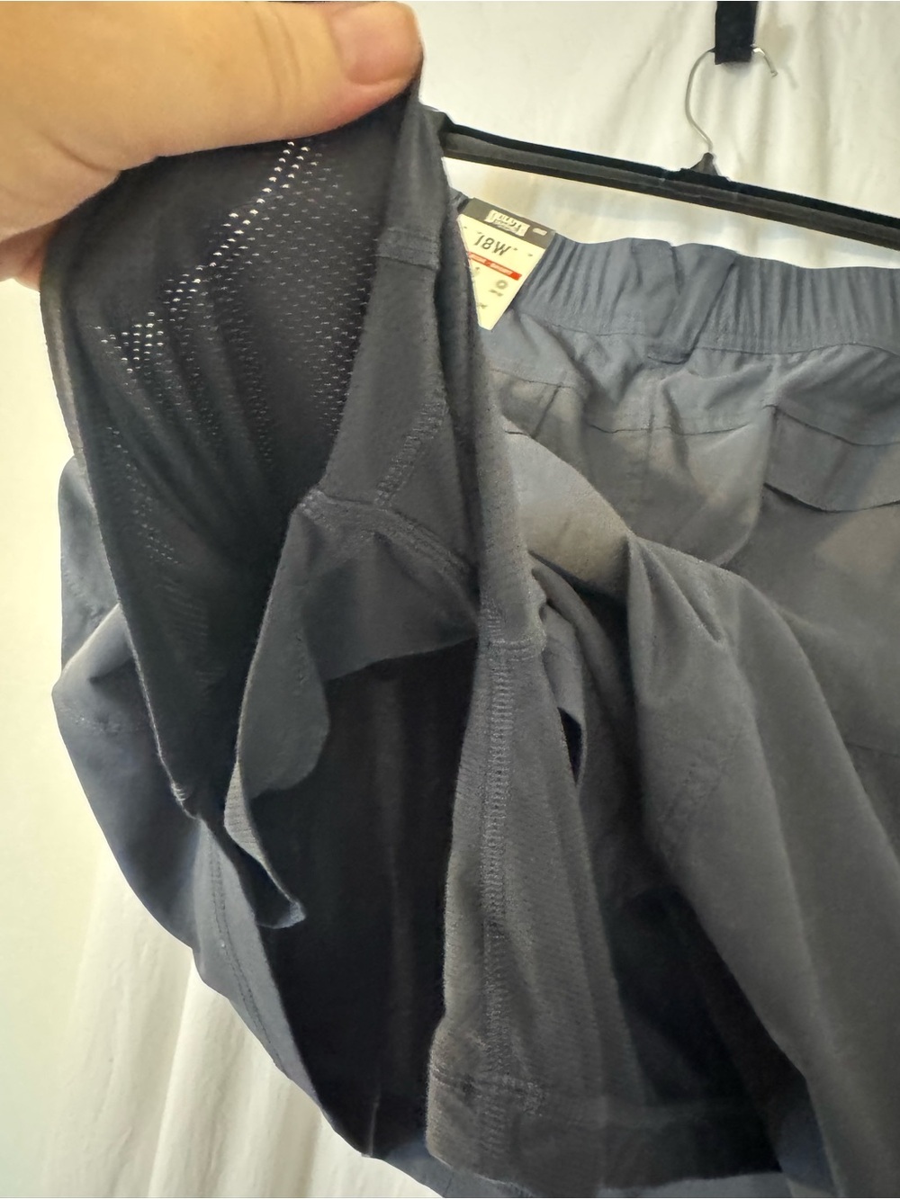 Women's Duluth Trading Woman’s Dry on the Fly Active Tech Skort in Slate ink. - Picture 9 of 16